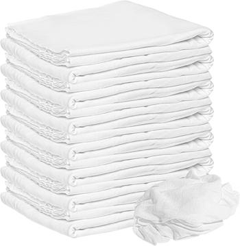 Stack of Link-Free White Cotton Cloths