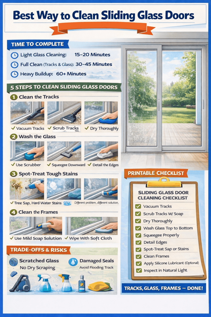 Infographic - Best Way to Clean Siding Glass Doors
